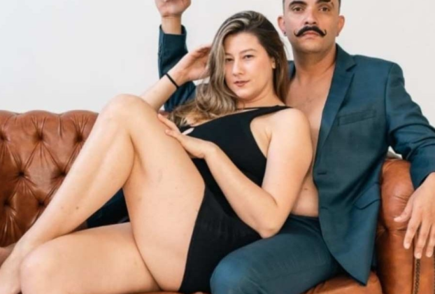 Vagner Macedo e Bella Mantovani, casal que vive uma história real de marido cuckold no Brasil
