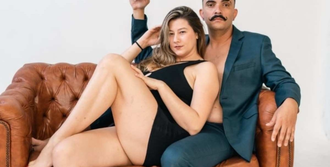Vagner Macedo e Bella Mantovani, casal que vive uma história real de marido cuckold no Brasil